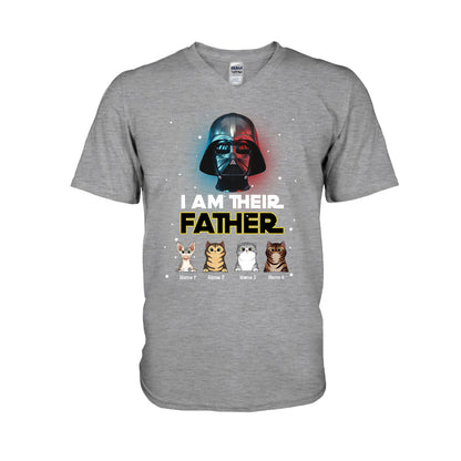 I Am Their Father - Personalized Father's Day Cat T-shirt and Hoodie