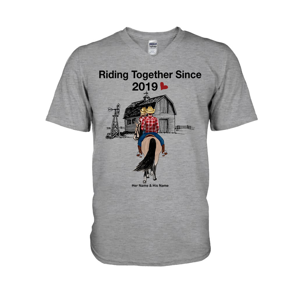 Riding Together Since - Personalized Couple Horse T-shirt and Hoodie