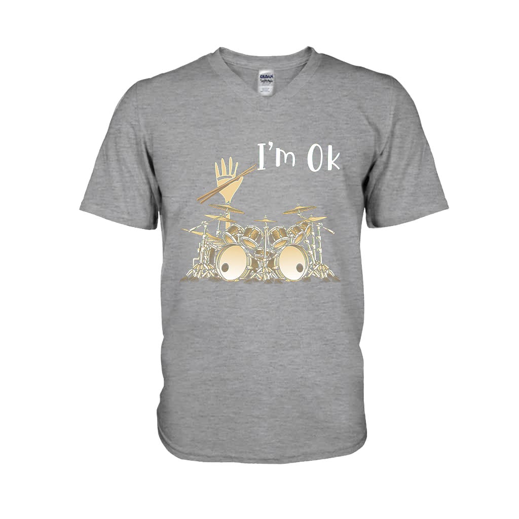 I'm Ok - Drummer T-shirt and Hoodie 092021