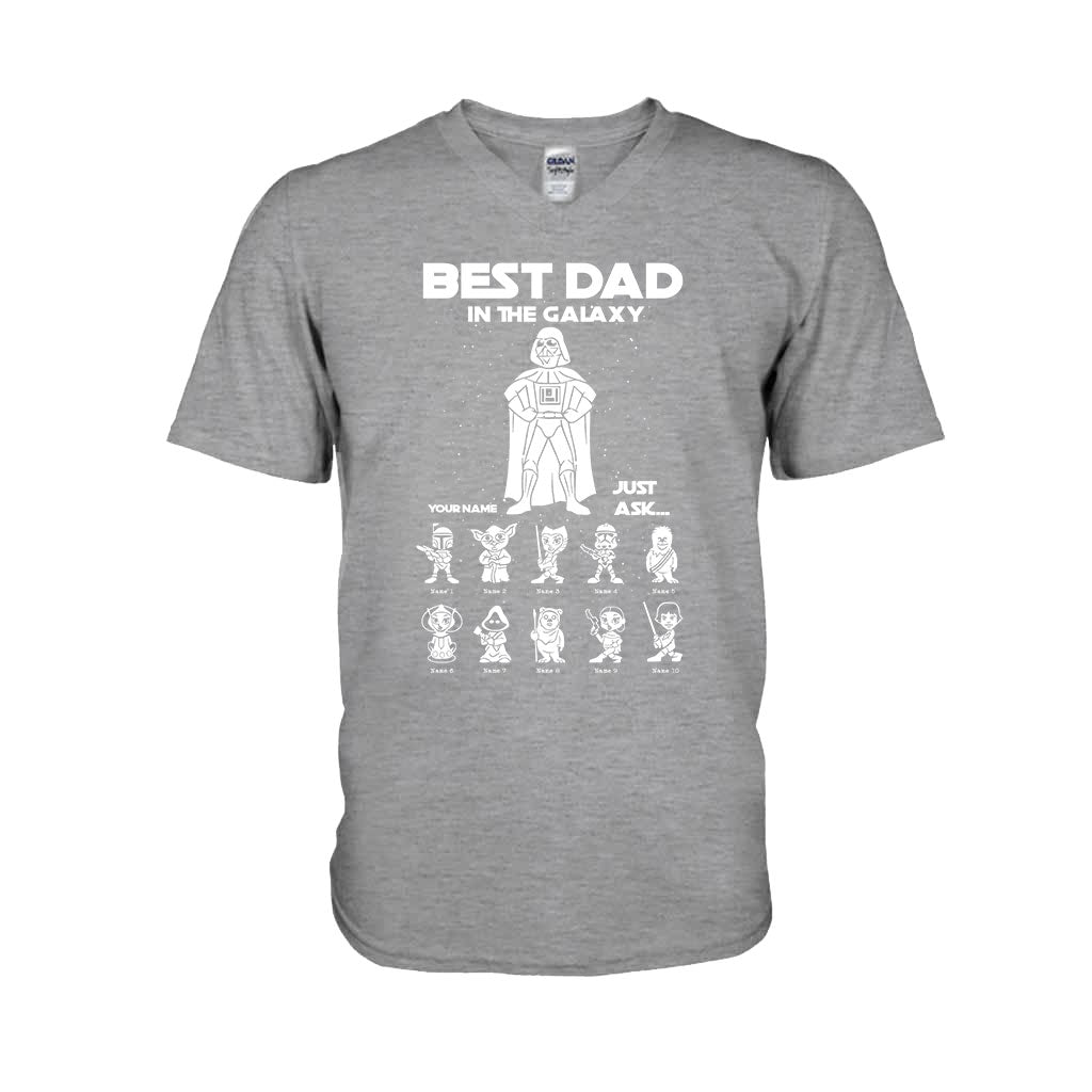 Best Dad In The Galaxy - Personalized Father's Day The Force T-shirt and Hoodie