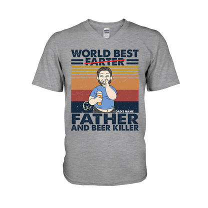 World Best Father - Father's Day Personalized T-shirt and Hoodie