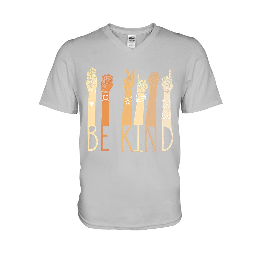 Be Kind  - American Sign Language T-shirt And Hoodie 062021