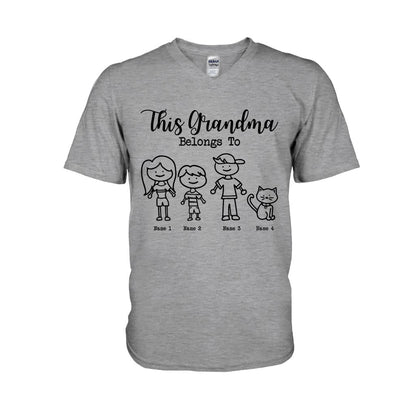 This Grandma Belongs To - Personalized Grandma T-shirt and Hoodie