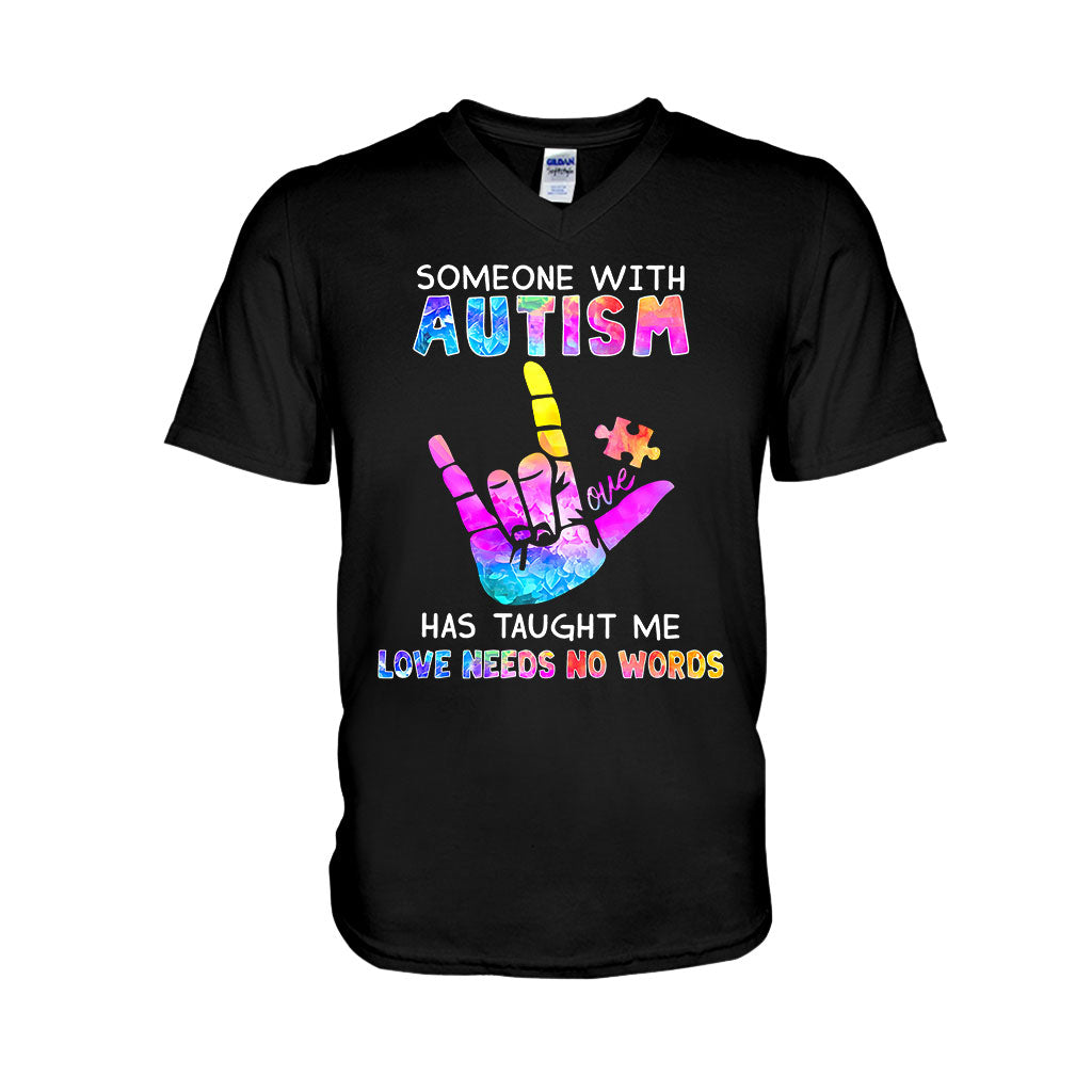 Love Needs No Words - Autism Awareness T-shirt and Hoodie 1221