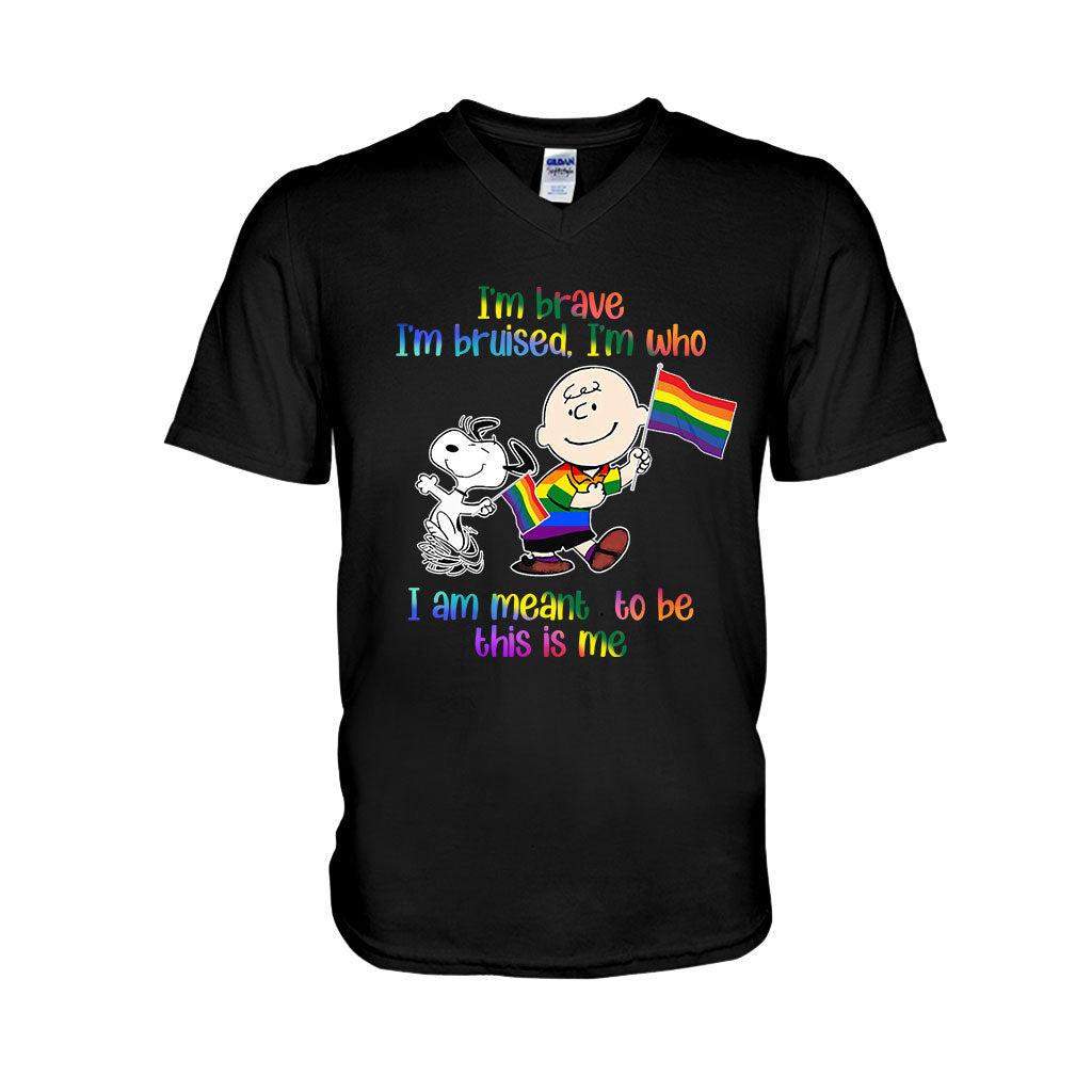 I'm Brave I'm Bruised - LGBT Support T-shirt and Hoodie