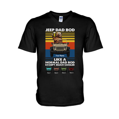 Much Cooler Dad Bod - Personalized Car T-shirt and Hoodie