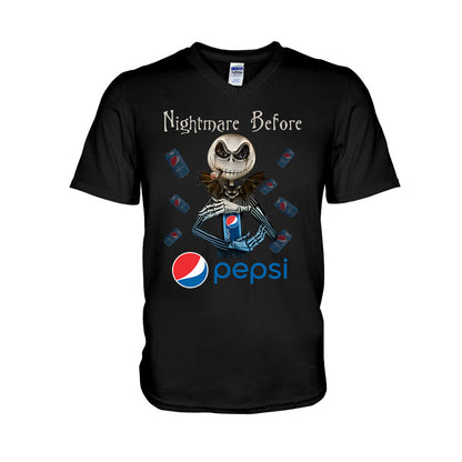 Nightmare Before Soft Drink - Personalized Blue Soft Drink T-shirt and Hoodie