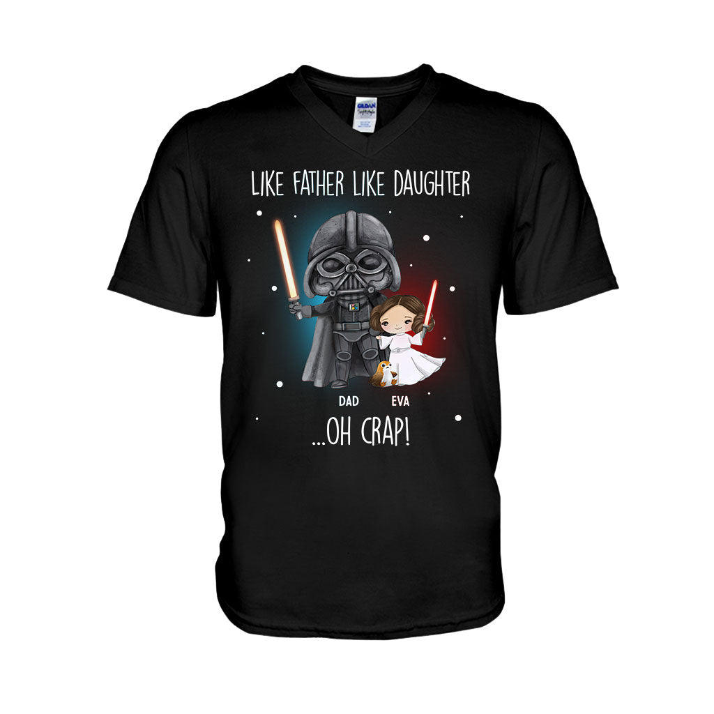 Like Father Like Daughter - Personalized The Force T-shirt and Hoodie