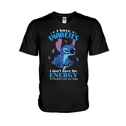 I Don't Have The Energy Diabetes Awareness T-shirt and Hoodie