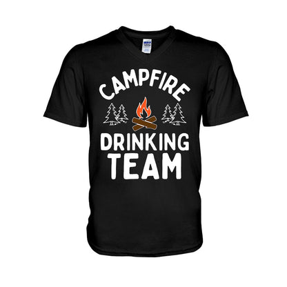 Campfire Drinking Team - Camping T-shirt and Hoodie 112021