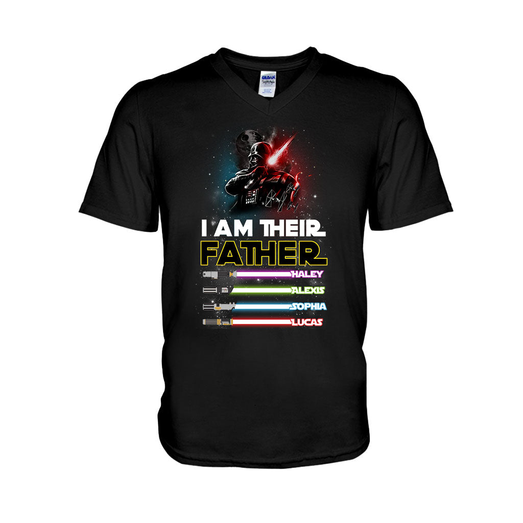 I Am Their Father - Personalized Father's Day The Force T-shirt and Hoodie abtest