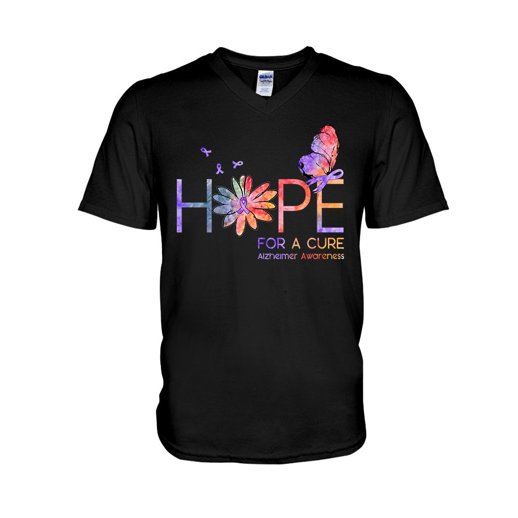 Hope For A Cure - Alzheimer Awareness T-shirt and Hoodie 1121