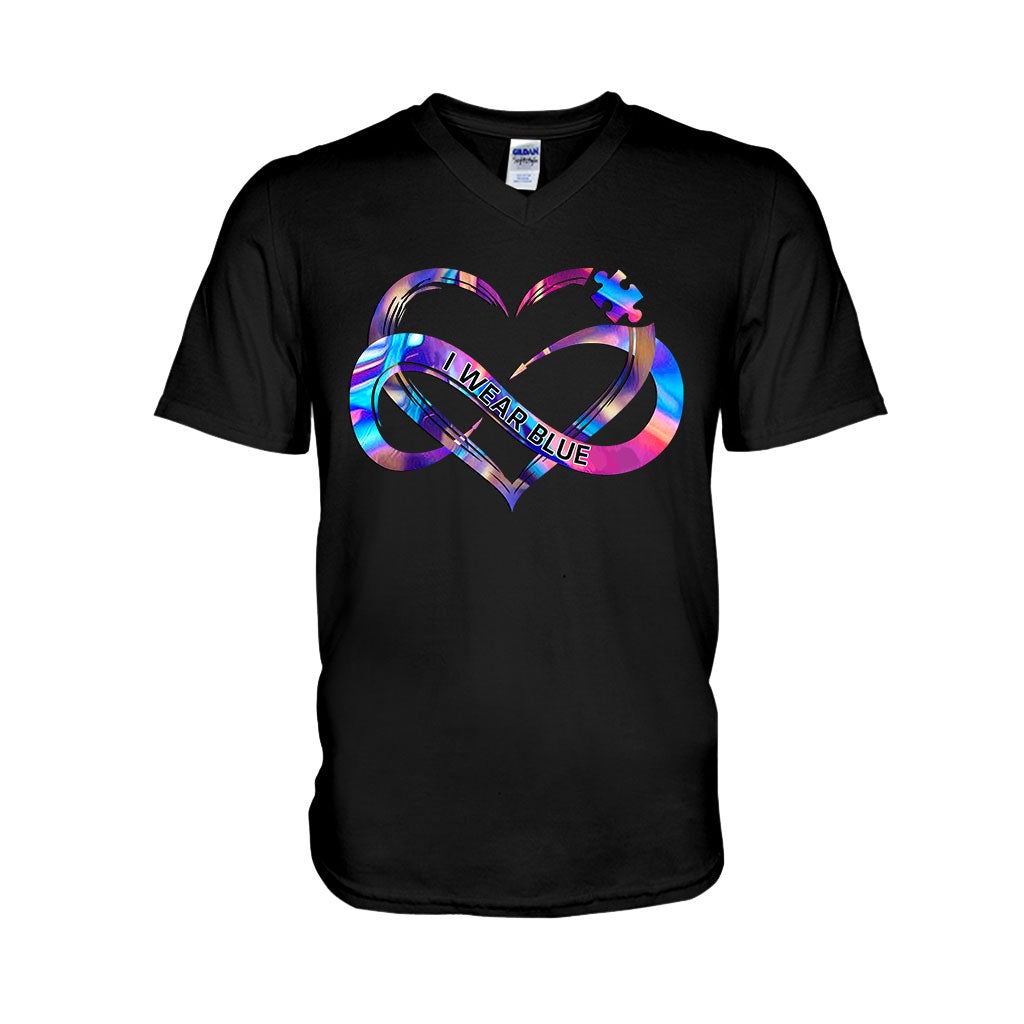 I Wear Blue - Autism Awareness Personalized T-shirt And Hoodie