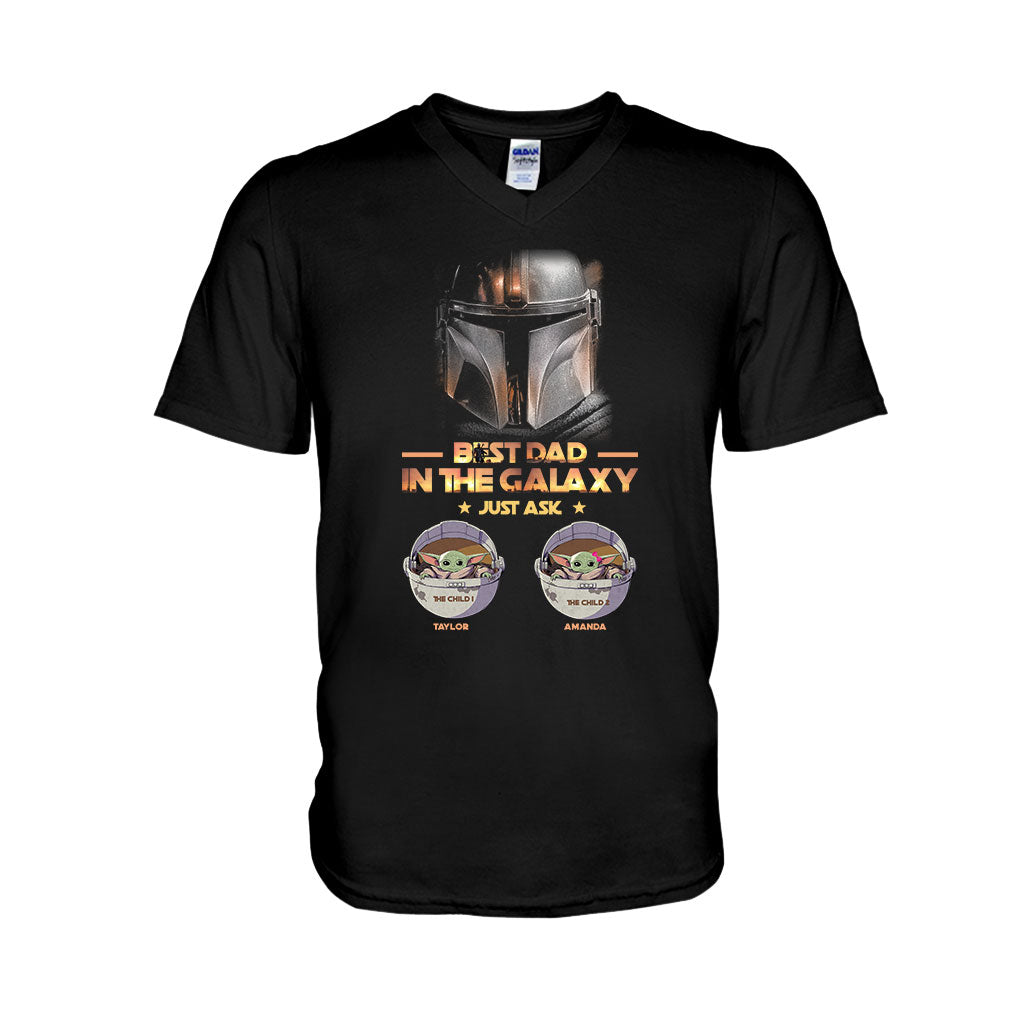 Best Dad In The Galaxy Father's Day - Personalized The Force T-shirt and Hoodie