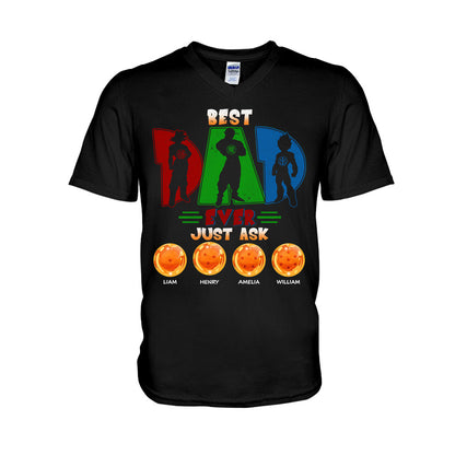 Best Dad Ever - Personalized Seven Balls T-shirt and Hoodie