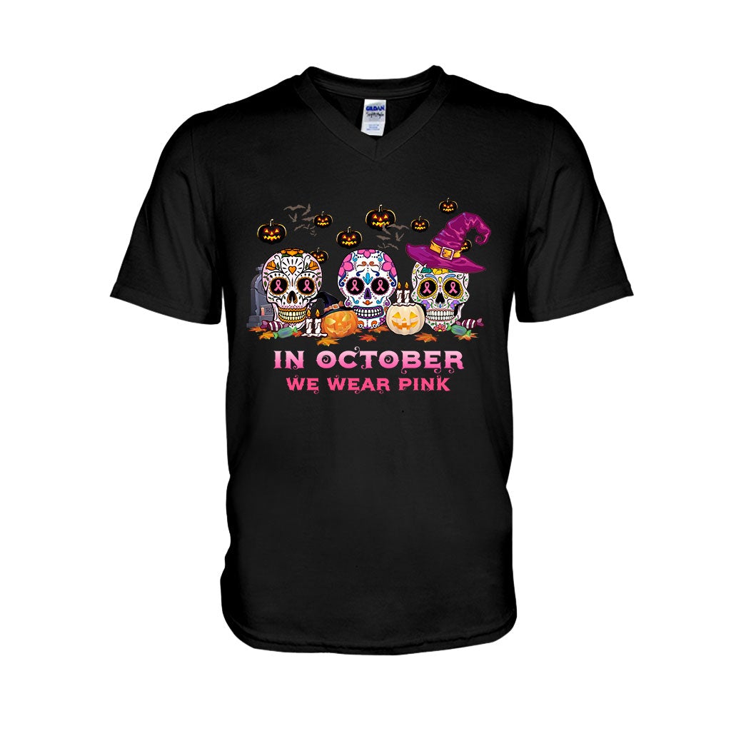 In October We Wear Pink - Breast Cancer Awareness T-shirt and Hoodie 072021