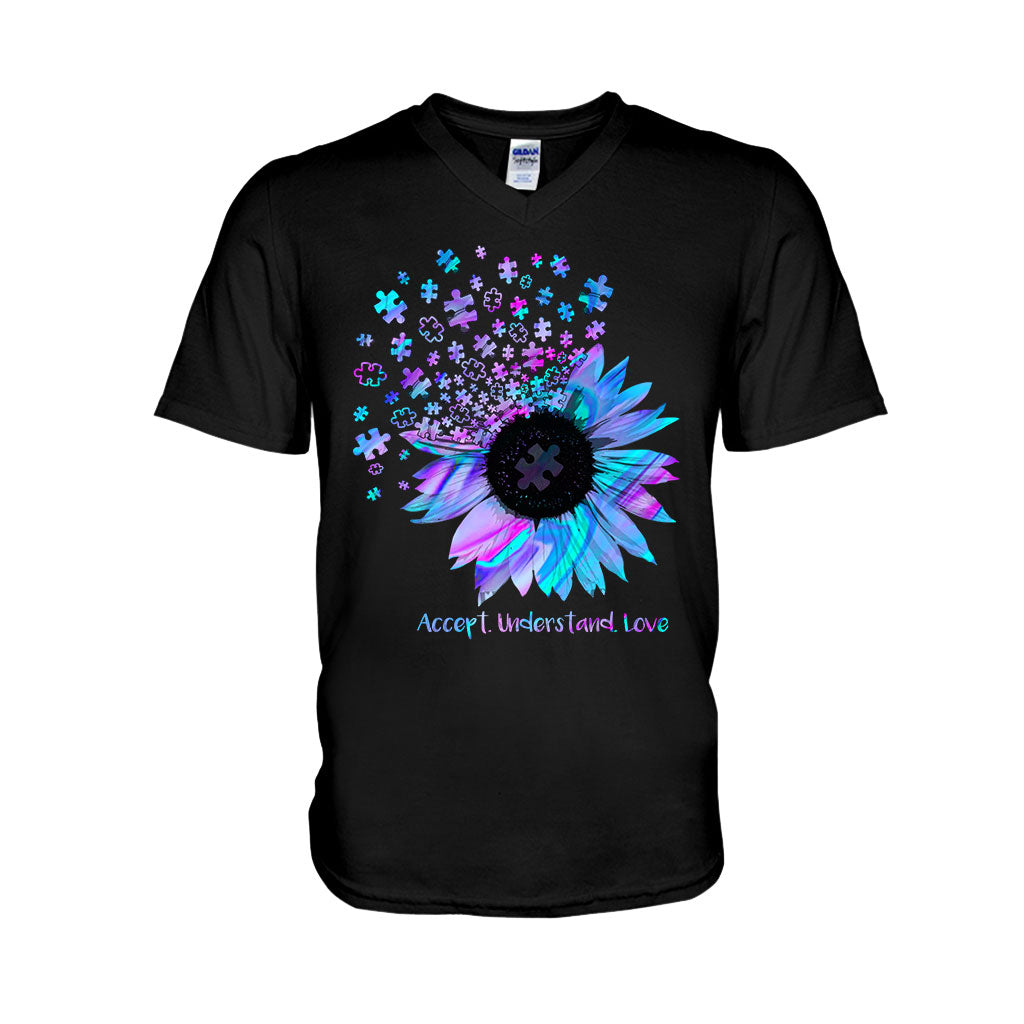 Accept Understand Love  - Autism Awareness T-shirt And Hoodie 062021