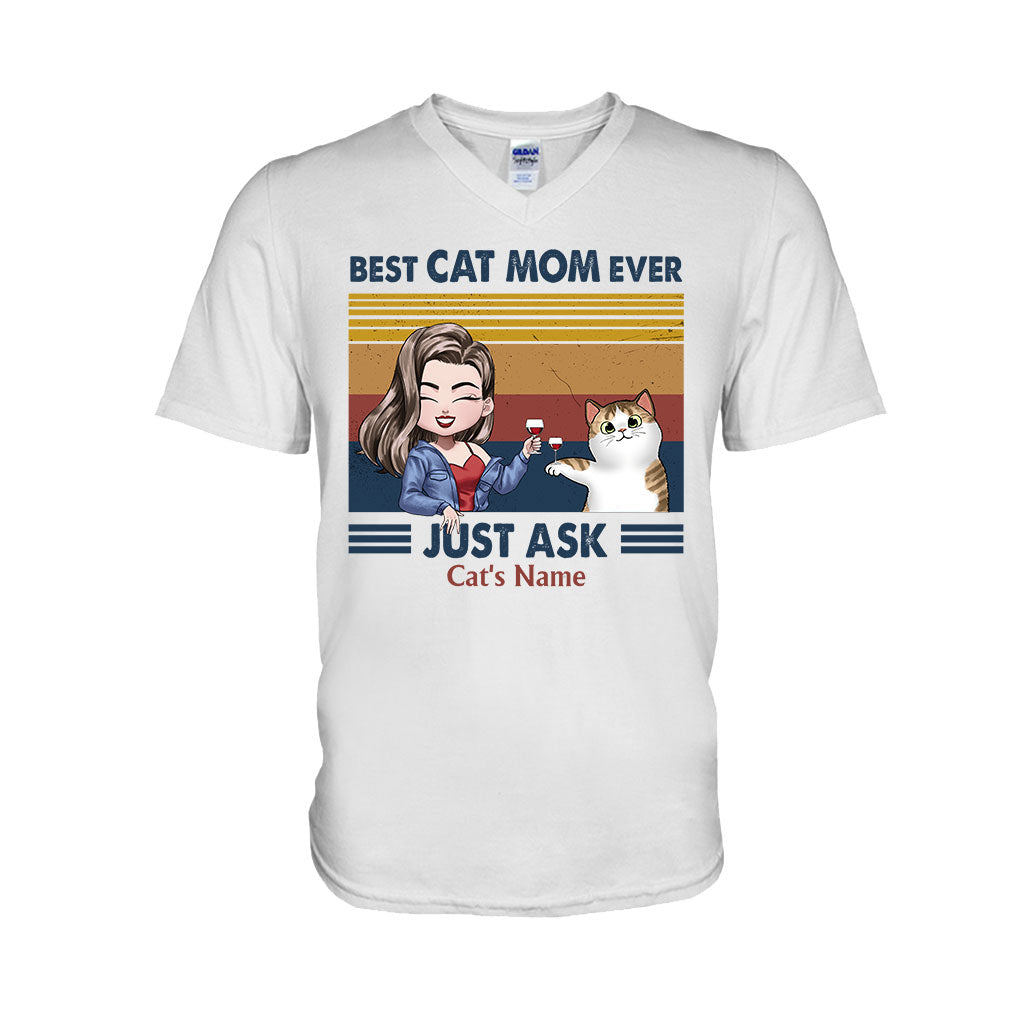 Best Cat Mom Ever - Personalized T-shirt and Hoodie