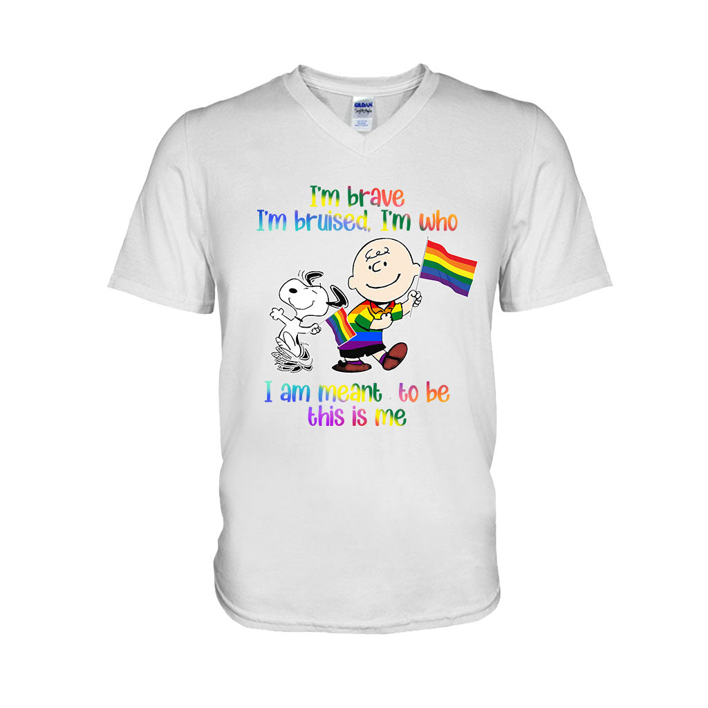 I'm Brave I'm Bruised - LGBT Support T-shirt and Hoodie