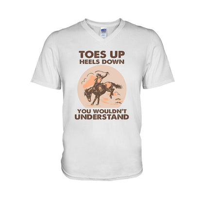 Toes Up Heels Down - Horse T-shirt and Hoodie