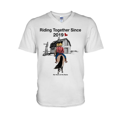 Riding Together Since - Personalized Couple Horse T-shirt and Hoodie