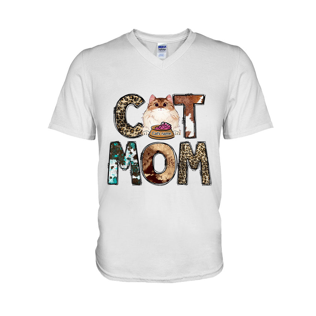 Cat Mom - Personalized Mother's Day Father's Day T-shirt and Hoodie