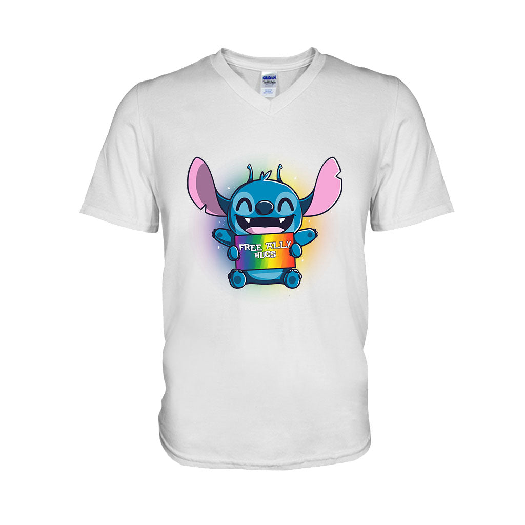 Free Ally Hugs - LGBT Support T-shirt and Hoodie