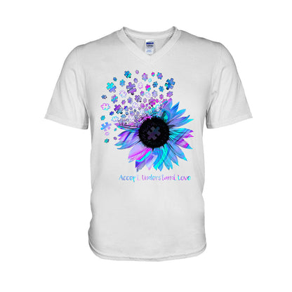 Accept Understand Love  - Autism Awareness T-shirt And Hoodie 062021