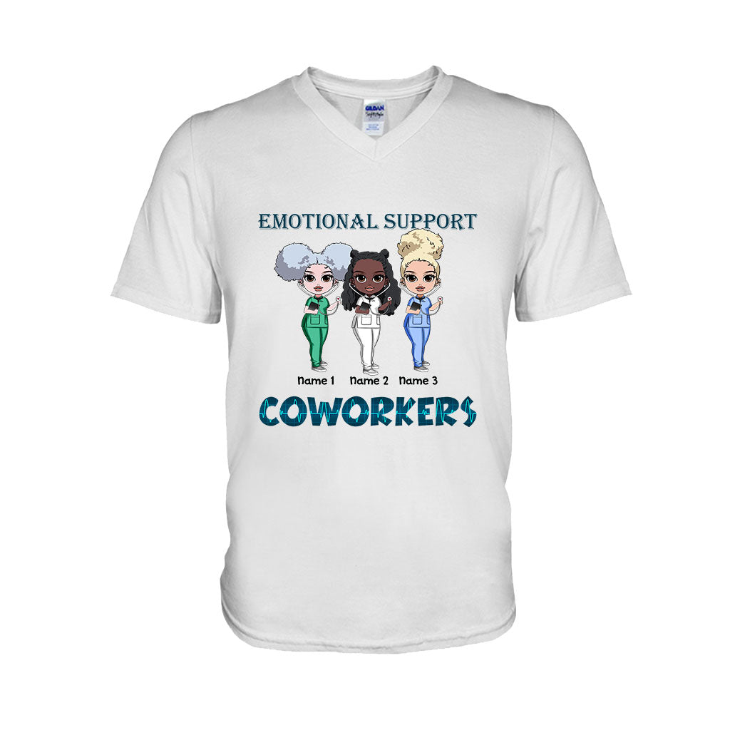 Emotional Support Coworkers - Personalized Nurse T-shirt and Hoodie