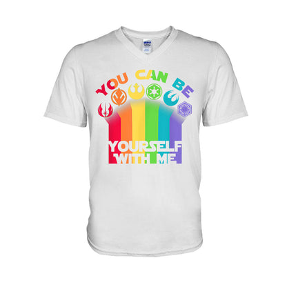 You Can Be Yourself With Me - LGBT Support T-shirt and Hoodie