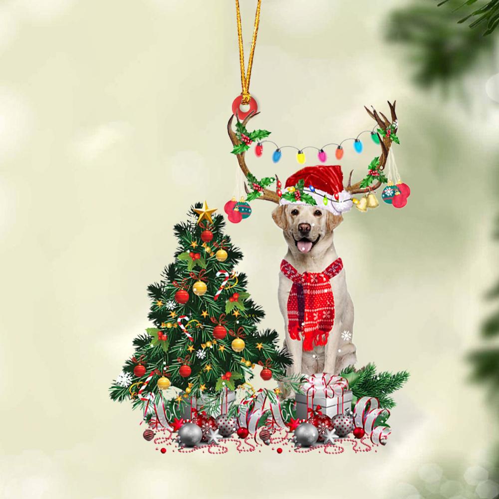 Labrador Retriever Pine Tree Labrador - Retriever Ornament (Printed On Both Sides) 1022