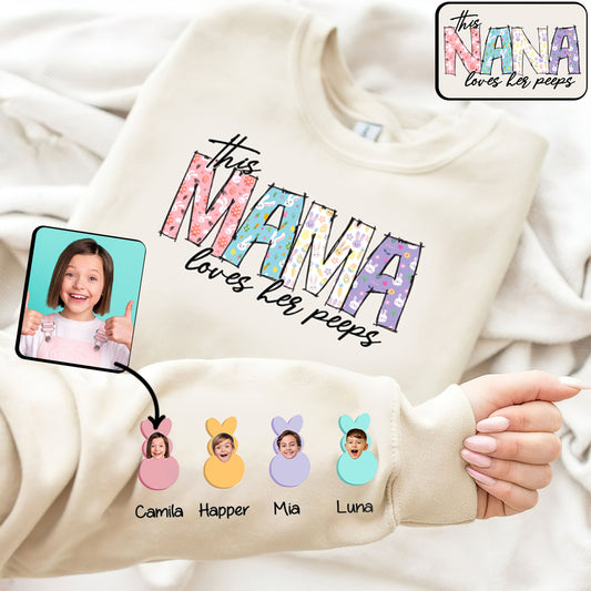 This Mama/ Nana/ Mimi... Loves Her Bunnies - Personalized Mother All Over Shirt