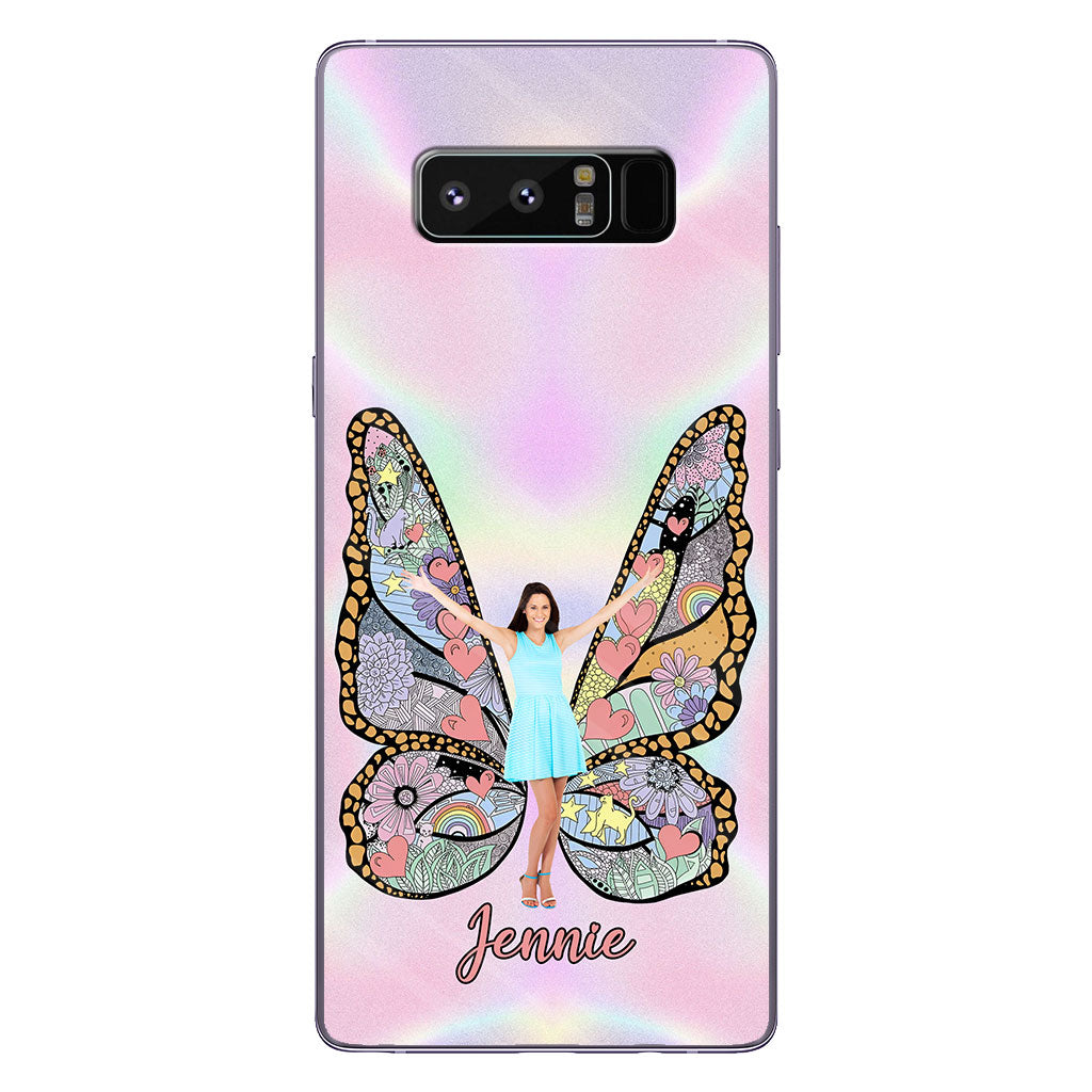 Custom Photo Butterfly - Personalized Clear Phone Case