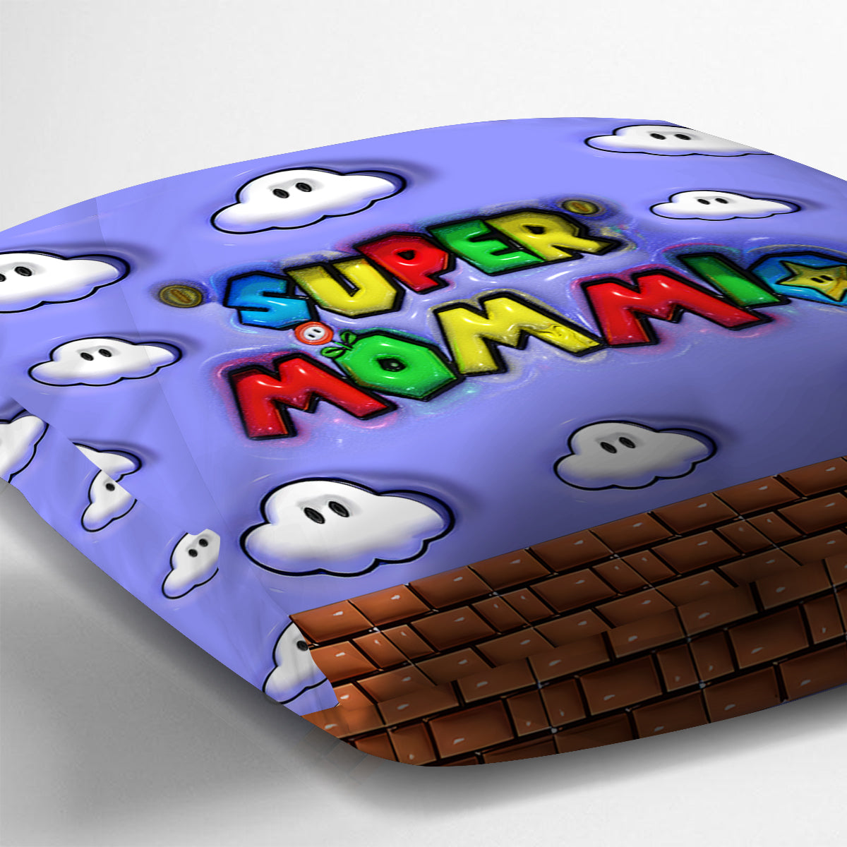 Super Mommio - Personalized Super Plumber Throw Pillow