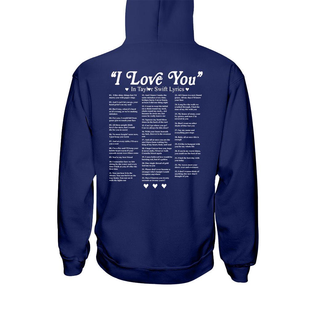 I Love You In Lyrics - Personalized Tay-tay Lover T-shirt and Hoodie