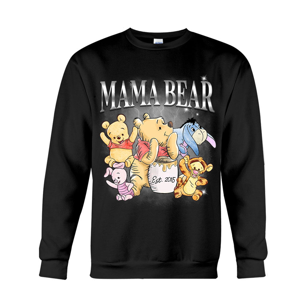 Mama Bear Bootleg Rap - Personalized Mother T-shirt And Hoodie