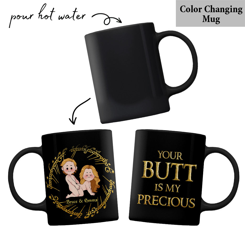 My Butt Is My Precious - Personalized Couple Mug