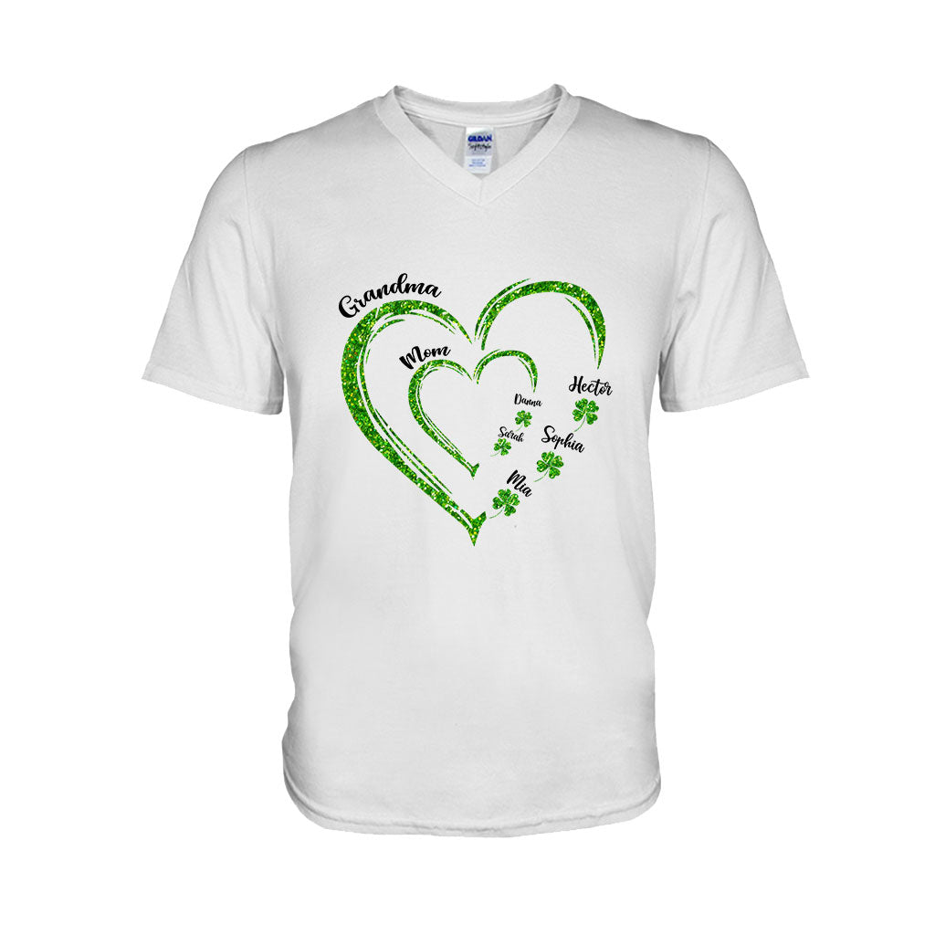 First Mom Now Grandma - Personalized Saint Patrick's Day T-shirt And Hoodie