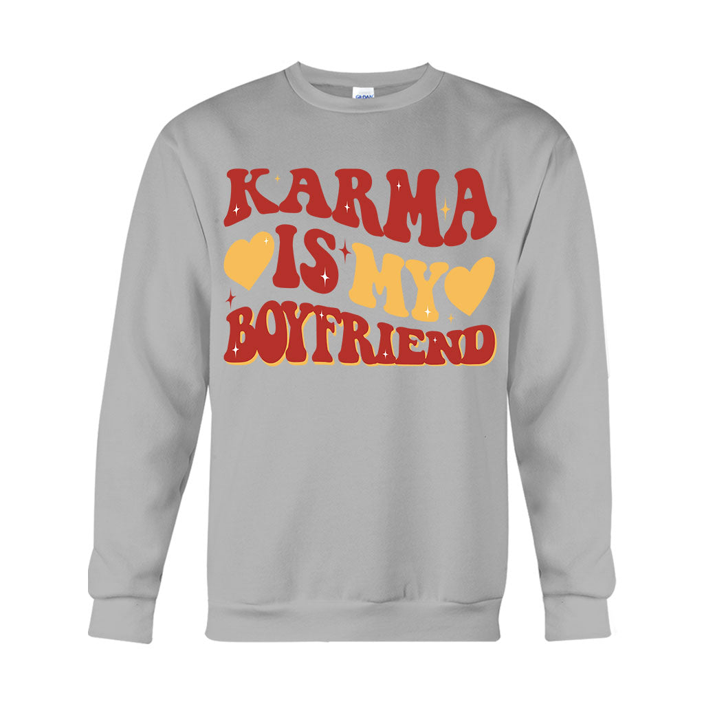 Karma Is My Bf Gf - Personalized Tay-tay Lover T-shirt And Hoodie