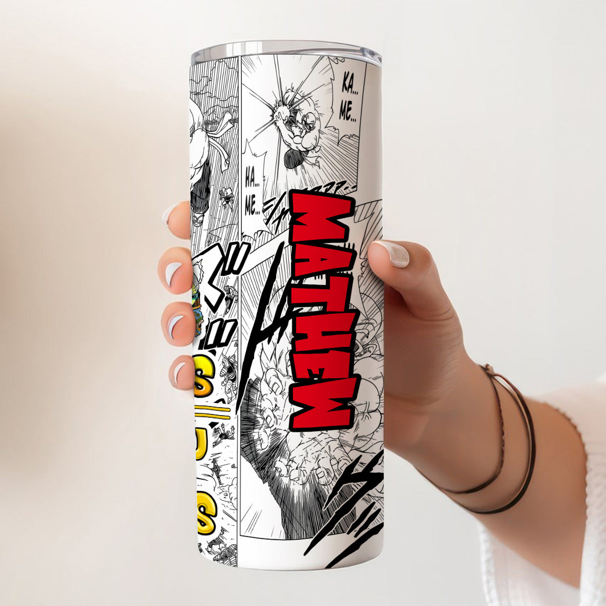 90s Cartoon Perfect Gift For Fans - Personalized Seven Balls Skinny Tumbler