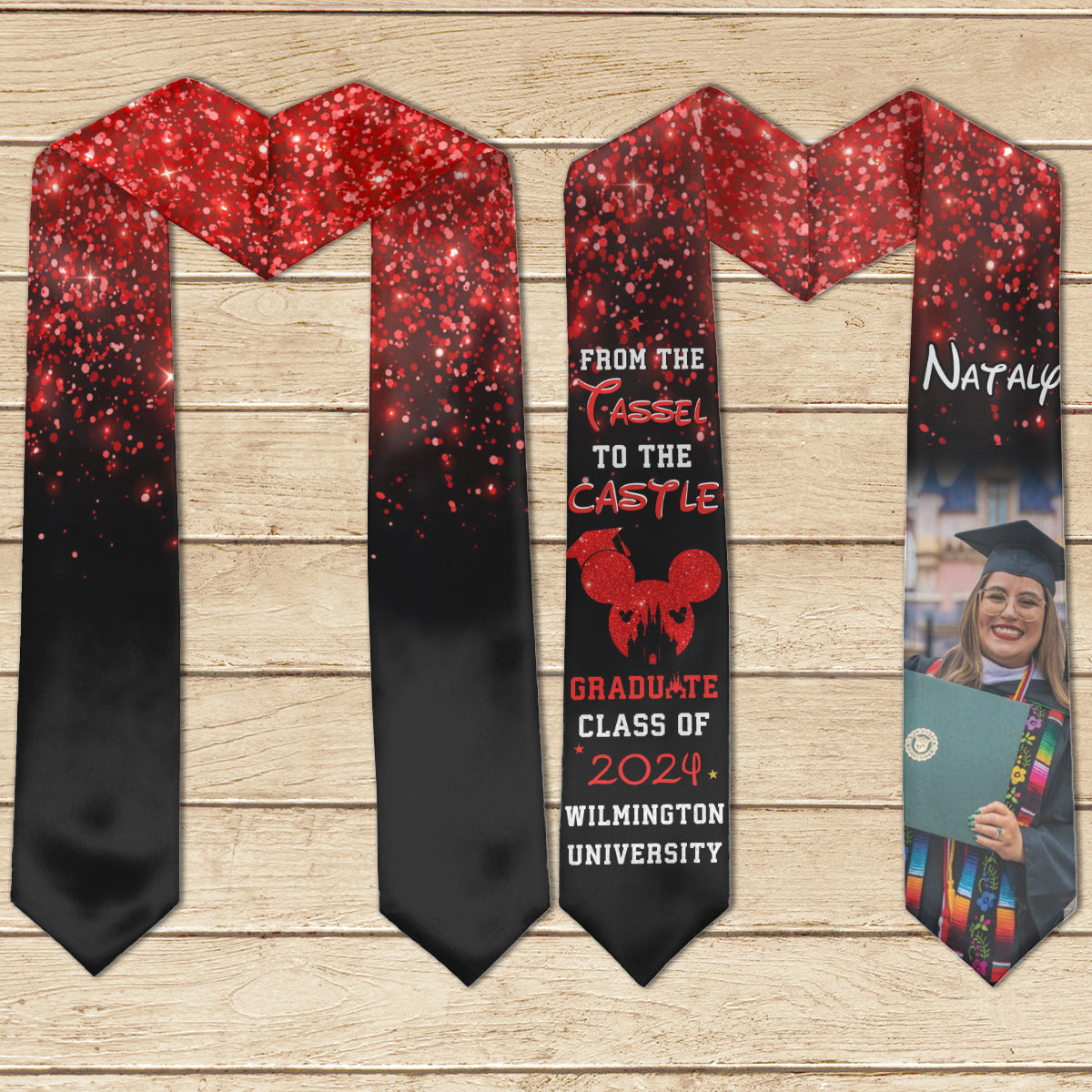 From The Tassel To The Castle - Personalized Graduation Graduation Stole