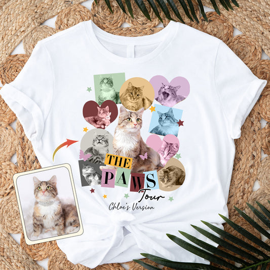 The Paws Tour Pet's Version - Personalized Cat T-shirt And Hoodie