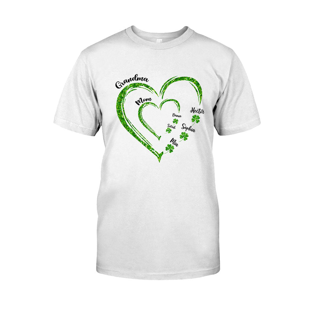 First Mom Now Grandma - Personalized Saint Patrick's Day T-shirt And Hoodie