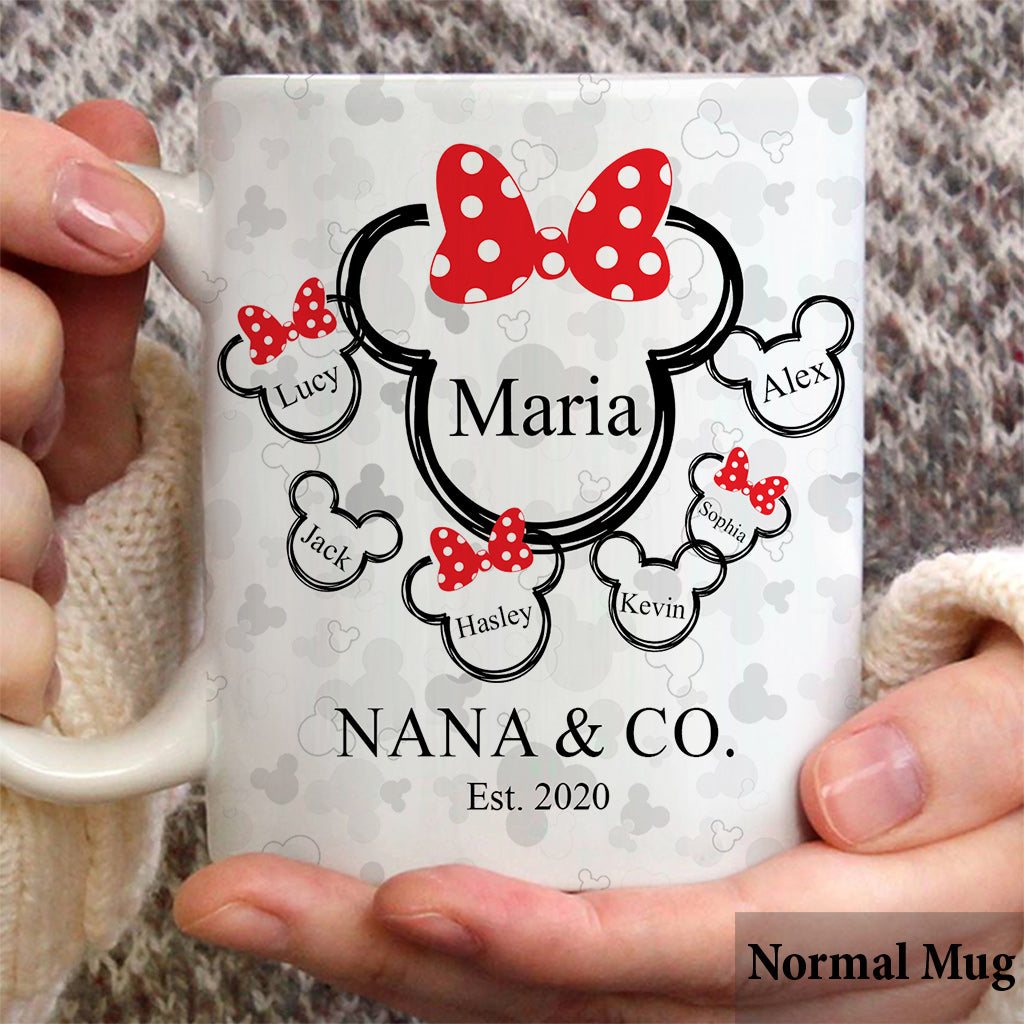 Nana Mama & Co. Mouse Ears - Personalized Grandma Mug