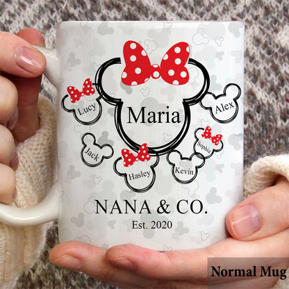 Nana Mama & Co. Mouse Ears - Personalized Grandma Mug