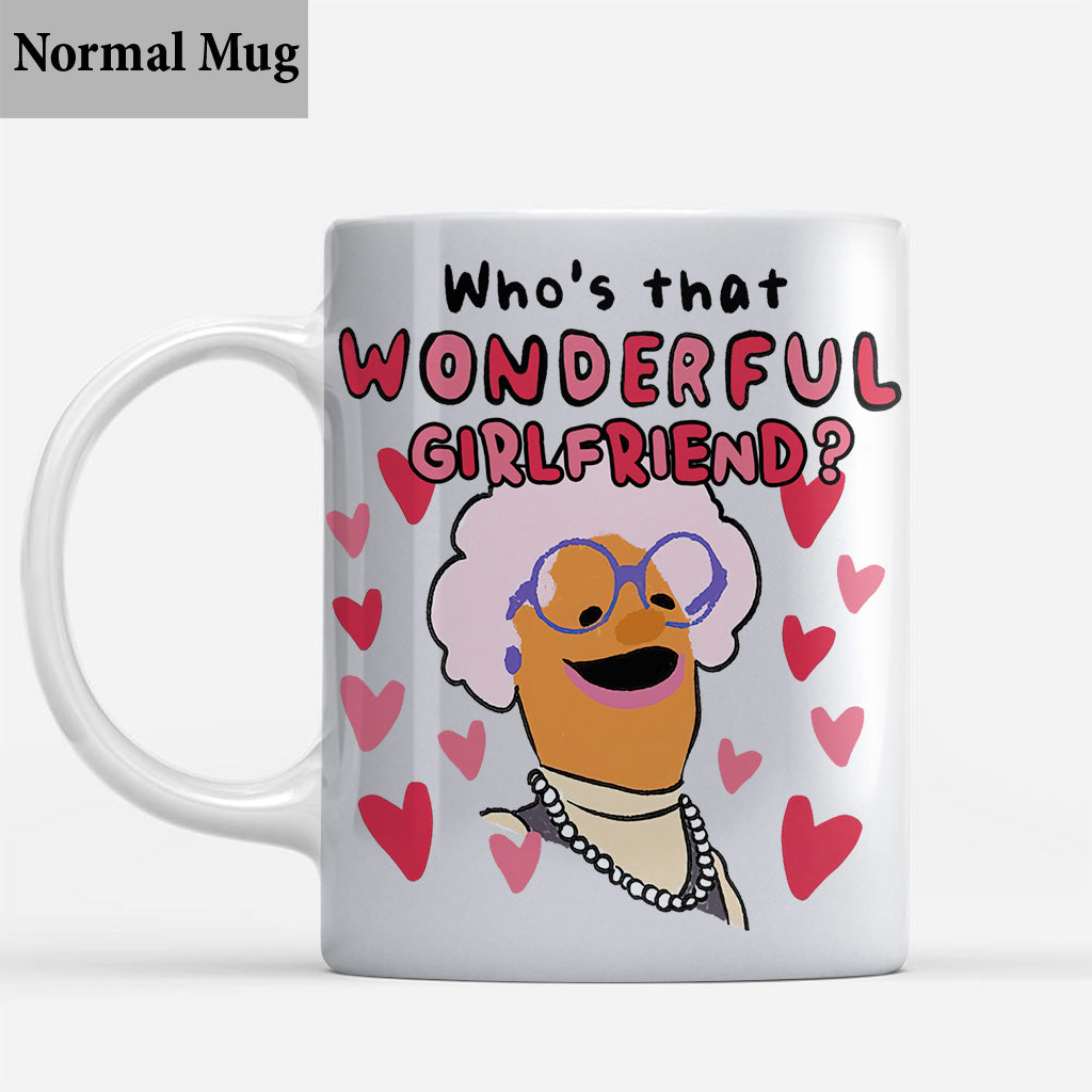 Who's That Wonderful Girlfriend Boyfriend Wife Husband Wifey Hubby - Personalized Couple Mug