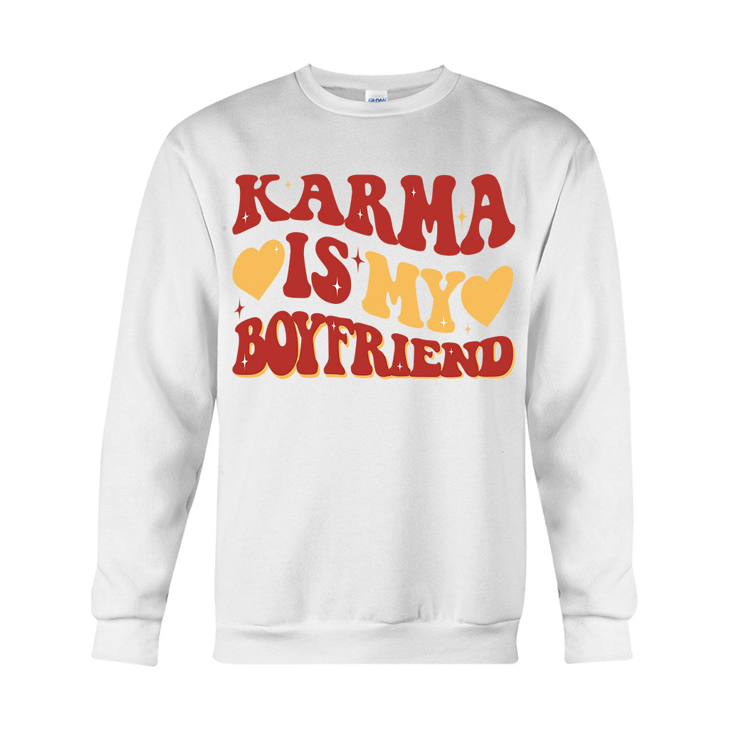 Karma Is My Bf Gf - Personalized Tay-tay Lover T-shirt And Hoodie