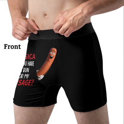 This Bun Is For You - Personalized Couple Women Briefs & Men Boxer Briefs