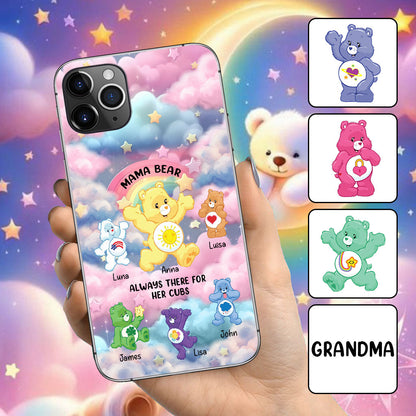 Mama Bear Always There - Personalized Mother Phone Case