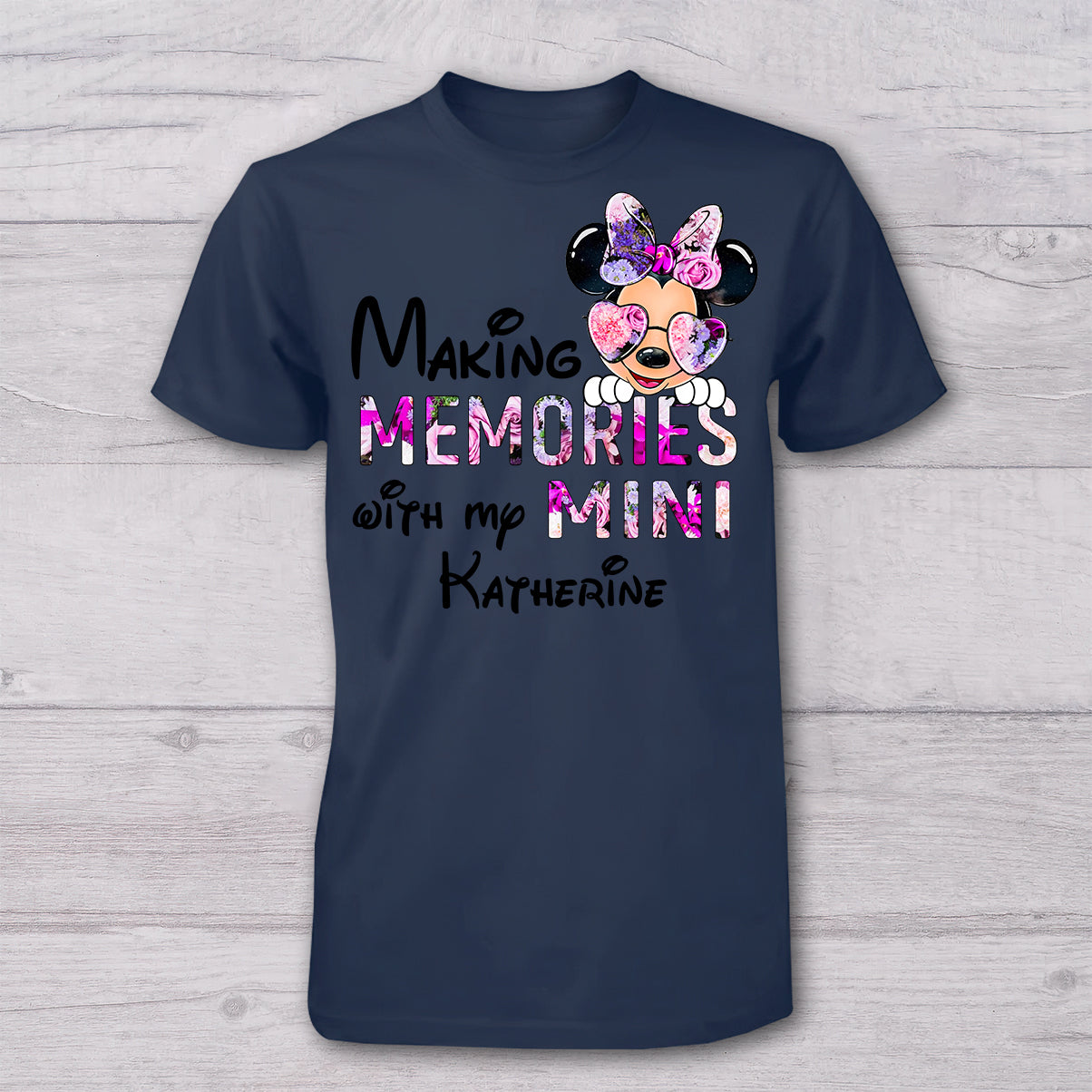 Making Memories With Mama - Personalized Mother T-shirt And Baby Onesie